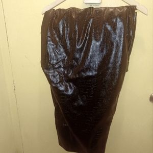 Faux Crocodile Leather Trouser